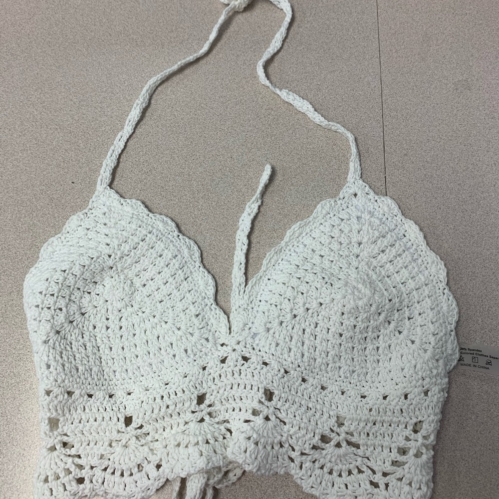 NEW Crochet Halter Bikini Top